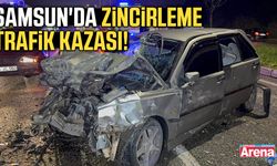 Samsun'da zincirleme trafik kazası!