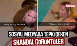 Sosyal medyada tepki çeken skandal görüntüler