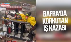 Bafra'da korkutan iş kazası