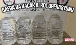 Bafra'da kaçak alkol operasyonu