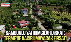 Samsunlu yatırımcılar dikkat: Terme'de kaçırılmayacak fırsat