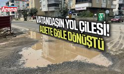 Samsun’da vatandaşın yol çilesi! Adete göle dönüştü