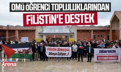 OMÜ öğrenci topluluklarından Filistin'e destek