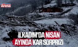 Samsun İlkadım'da nisan kar sürprizi