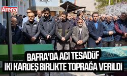 Bafra'da acı tesadüf: İki kardeş birlikte toprağa verildi