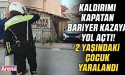 Samsun'da kaldırımı kapatan bariyer kazaya yol açtı!