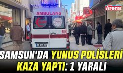 Samsun'da yunus polisleri kaza yaptı: 1 yaralı