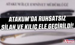 Atakum’da ruhsatsız silah ve kılıç ele geçirildi!