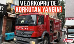 Vezirköprü'de korkutan yangın!