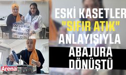 Eski kasetler "sıfır atık" anlayışıyla abajura dönüştü
