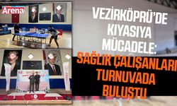 Vezirköprü’de sağlık çalışanları teniste buluştu