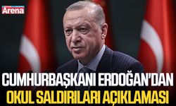 Cumhurbaşkanı Erdoğan'dan okul saldırıları açıklaması