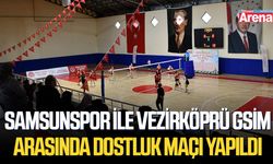 Samsunspor ile Vezirköprü GSİM arasında dostluk maçı yapıldı