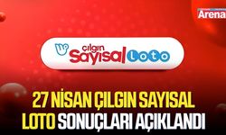 27 Nisan Çılgın Sayısal Loto sonuçları açıklandı