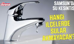 Samsun'da su kesintisi