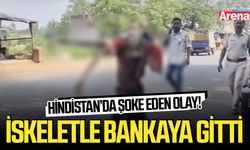 Hindistan’da şoke eden olay! İskeletle bankaya gitti