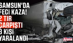 Samsun'da feci kaza!