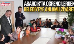 Asarcık’ta öğrencilerden belediyeye anlamlı ziyaret