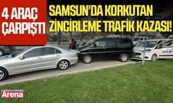 Samsun'da korkutan zincirleme trafik kazası!