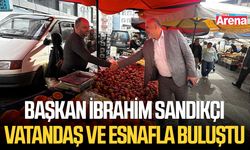 Başkan İbrahim Sandıkçı vatandaş ve esnafla buluştu