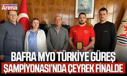 Bafra MYO Türkiye Güreş Şampiyonası’nda çeyrek finalde