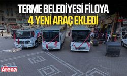 Terme Belediyesi filoya 4 yeni araç ekledi