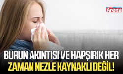 Burun akıntısı ve hapşırık her zaman nezle kaynaklı değil!