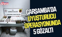 Çarşamba’da uyuşturucu operasyonunda 5 gözaltı