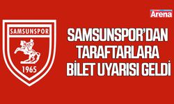 Samsunspor’dan taraftarlara bilet uyarısı geldi