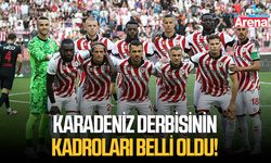 Çaykur Rizespor - Samsunspor maçı kadroları açıklandı
