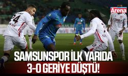 Samsunspor ilk yarıda 3-0 geriye düştü!