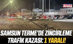 Samsun Terme’de zincirleme trafik kazası