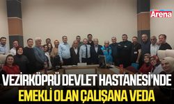Vezirköprü Devlet Hastanesi’nde emekli çalışana veda