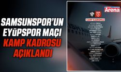 Samsunspor’un Eyüpspor maçı kamp kadrosu açıklandı