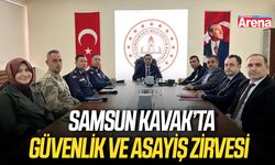 Samsun Kavak’ta güvenlik ve asayiş zirvesi