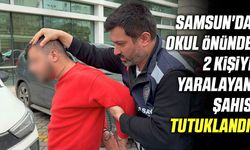 Samsun'da okul önünde 2 kişiyi yaralayan şahıs tutuklandı!