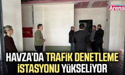 Havza’da trafik denetleme istasyonu yükseliyor