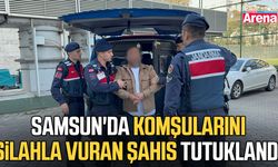 Samsun'da komşularını silahla vuran şahıs tutuklandı