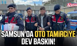 Samsun'da oto tamirciye dev baskın!