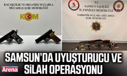 Samsun’da uyuşturucu ve silah operasyonu