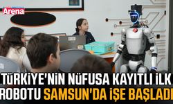 Türkiye'nin nüfusa kayıtlı ilk robotu Samsun'da işe başladı