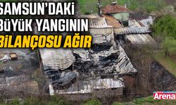 Samsun'daki feci yangının hasarı sabah ortaya çıktı