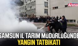 Samsun İl Tarım Müdürlüğünde yangın tatbikatı