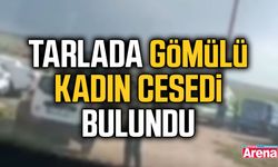 Tarlada gömülü kadın cesedi bulundu
