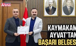 Kaymakam Ayvat’tan başarı belgesi