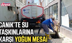 Canik’te su taşkınlarına karşı yoğun mesai