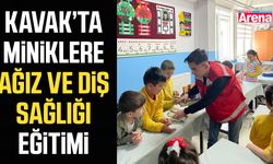 Kavak’ta miniklere ağız ve diş sağlığı eğitimi