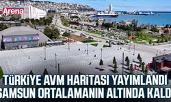 AVM haritasında Samsun ortalamanın altında
