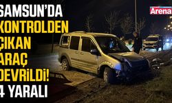 Samsun’da korkutan kaza! 4 Kişi yaralandı