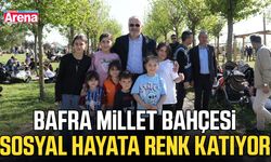 Bafra Millet Bahçesi sosyal hayata renk katıyor